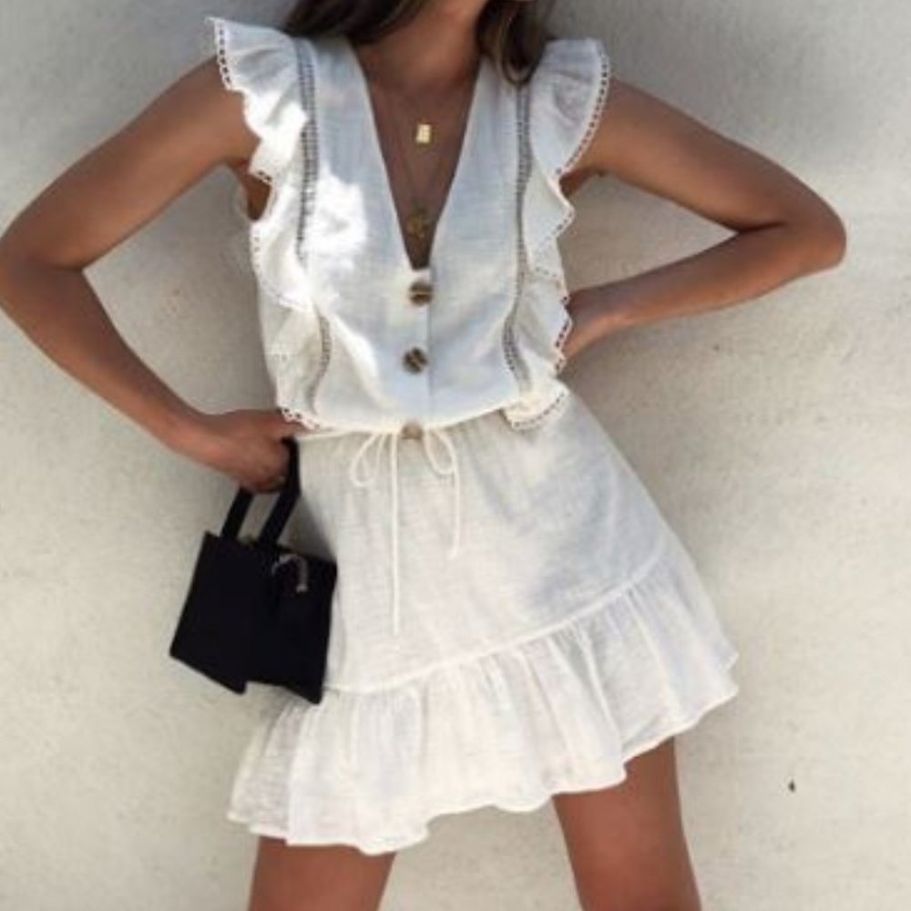 Sabo Skirt White/Cream Reese Dress - Picture 1 of 6